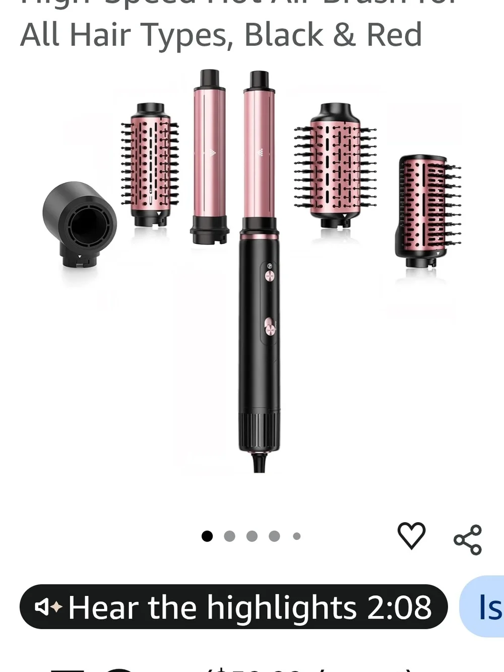 Multi Attachment Bruah Hair Dryer